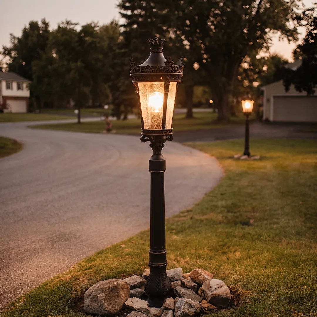 Lamp Post Light Fixture European Vintage Outdoor Light - view 3