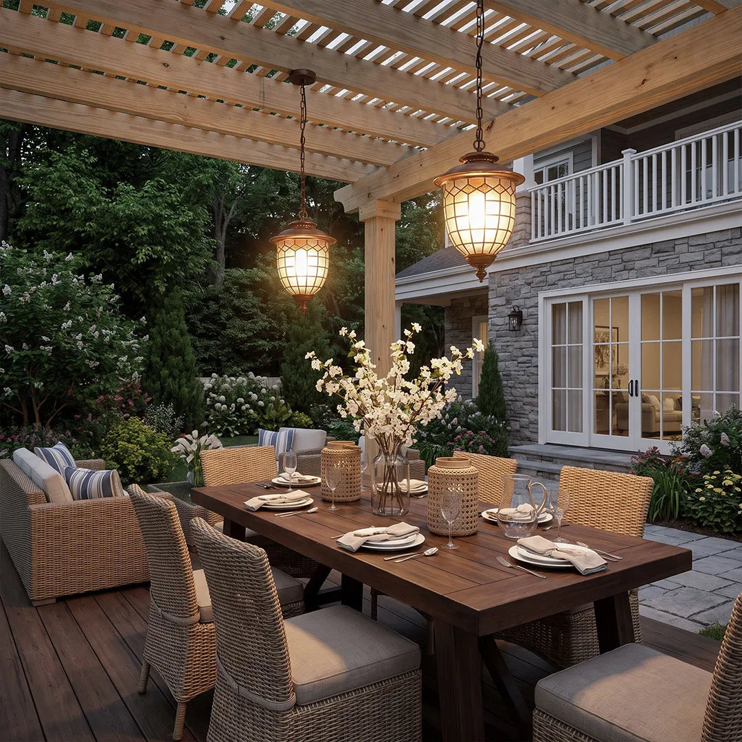 Outdoor Pendant Lighting Fixtures Vintage European Ceiling Light - view 2