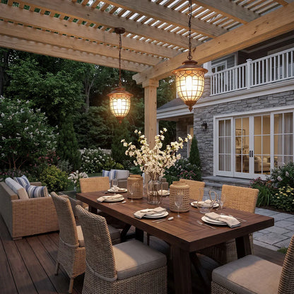 Outdoor Pendant Lighting Fixtures Vintage European Ceiling Light - view 2