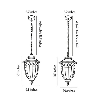 Outdoor Pendant Lighting Fixtures Vintage European Ceiling Light - view 11