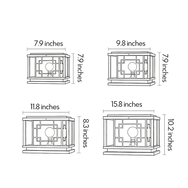 Square Pillar Lights Outdoor Waterproof Solar Gate Light - view 17