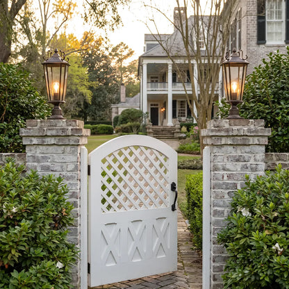 2 PCS Outdoor Pillar Light Fixtures European Vintage Light - view 3
