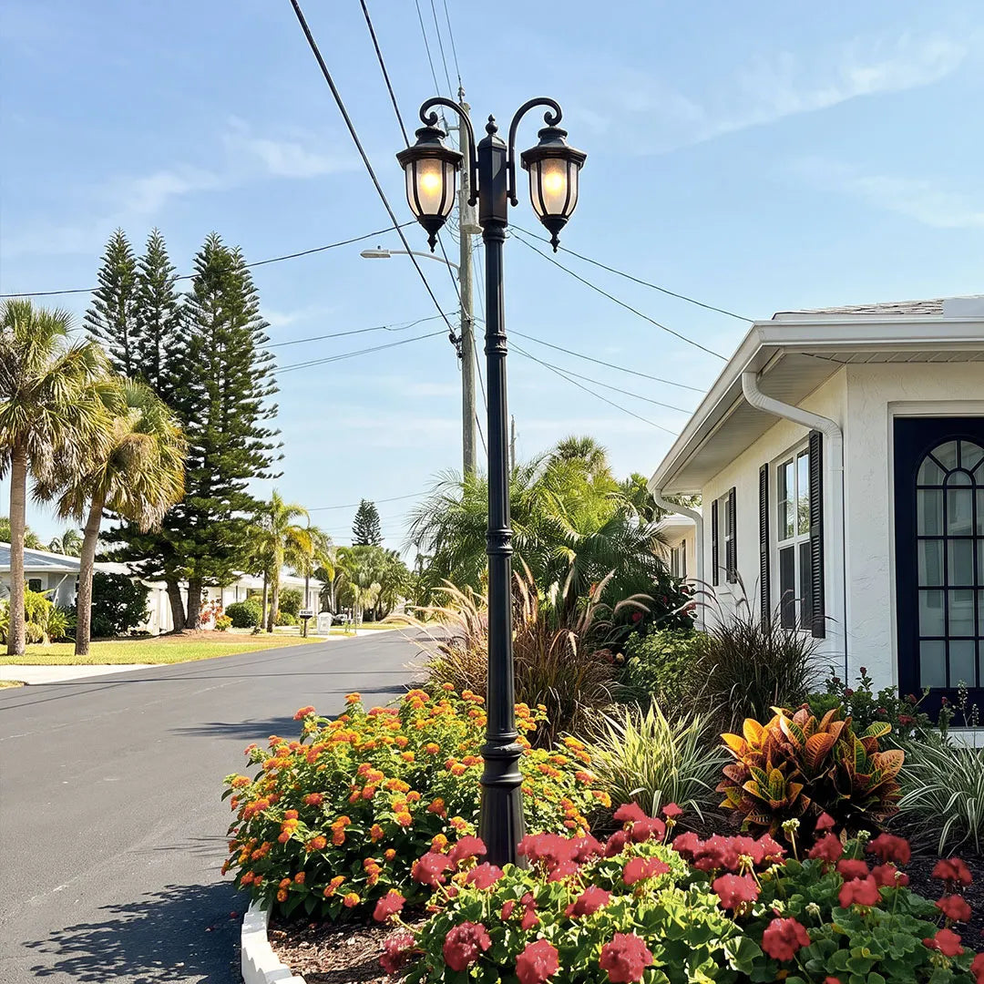 Outdoor Post Light Fixture European Garden Lamp Post - view 6