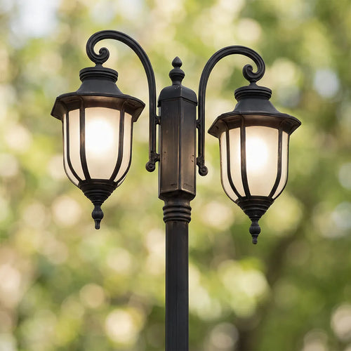 Outdoor Post Light Fixture European Garden Lamp Post