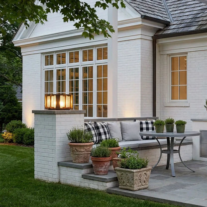 Outdoor Solar Pillar Lights Modern Black Courtyard Light - view 6