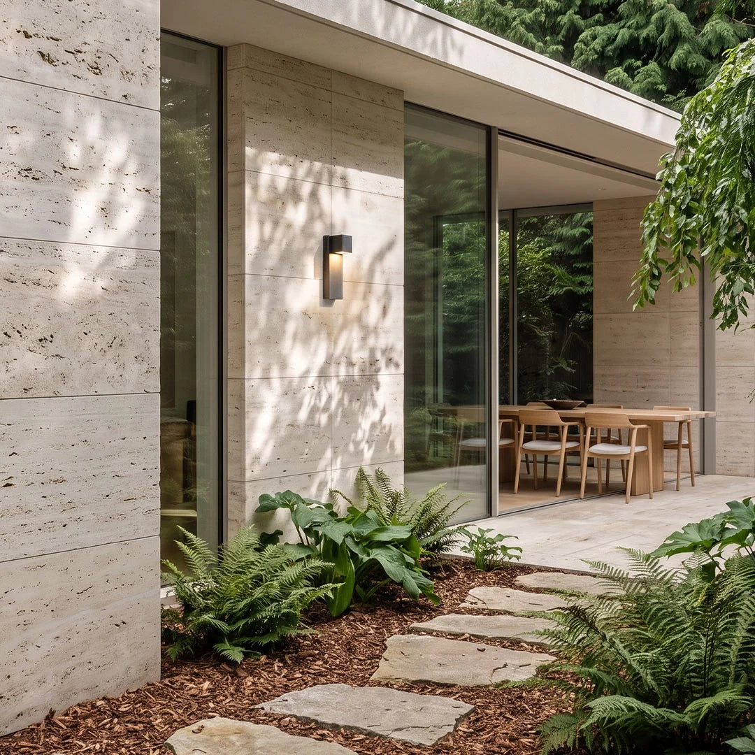 Outdoor Stone Wall Lighting Minimalist LED Geometry Light - view 3