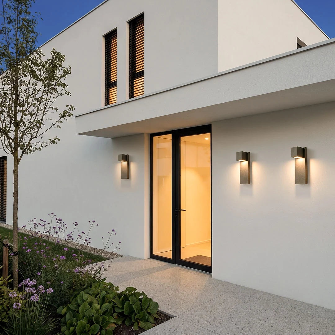 Outdoor Stone Wall Lighting Minimalist LED Geometry Light - view 4