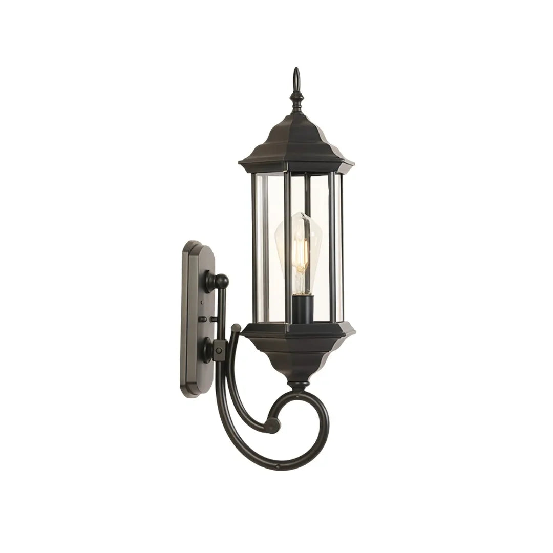 2 PCS Outdoor Wall Lantern Light Vintage Curved-Arm Light - view 9