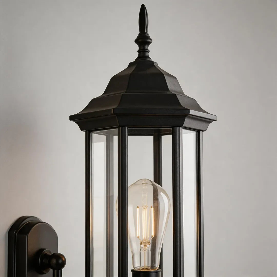 2 PCS Outdoor Wall Lantern Light Vintage Curved-Arm Light - view 8