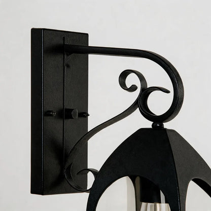 2 PCS Outdoor Wall Mount Lights Vintage Black Iron Light - view 8