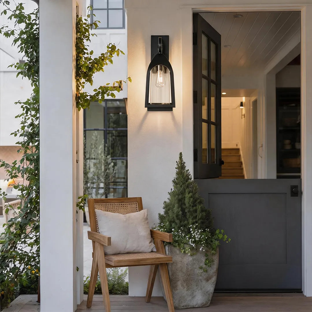 2 PCS Outdoor Wall Mount Lights Vintage Black Iron Light - view 3