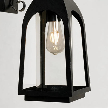 2 PCS Outdoor Wall Mount Lights Vintage Black Iron Light - view 7