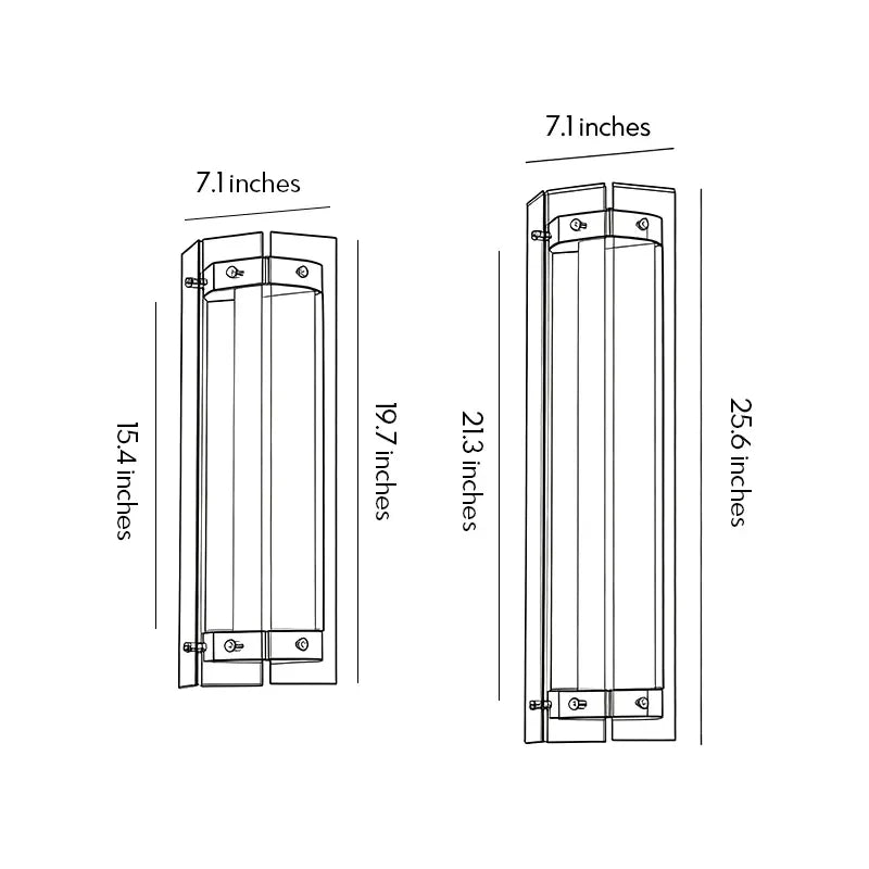 Silver Outdoor Wall Lights Modern Waterproof Glass LED Light - view 16