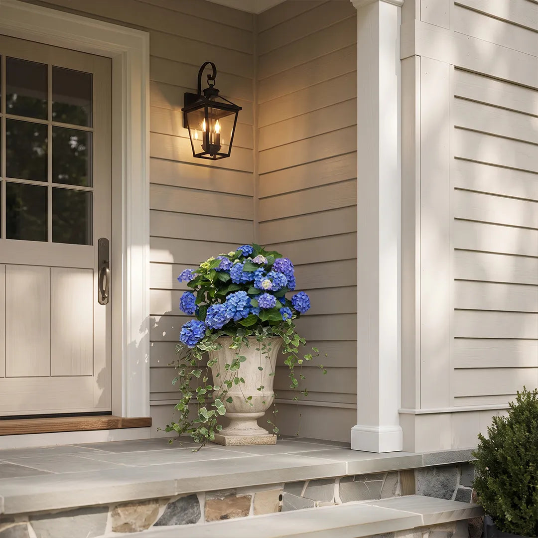 2 PCS Outdoor Wall Sconce Light Three-Light Stainless Steel Lantern - view 6