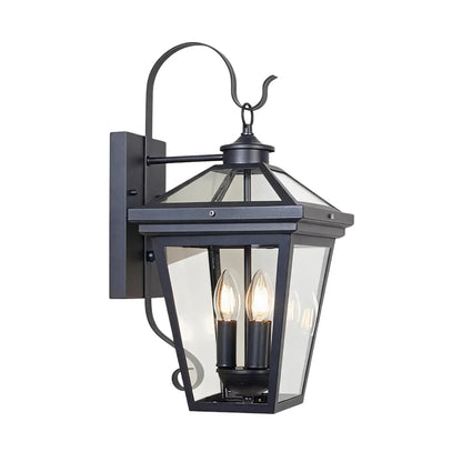 2 PCS Outdoor Wall Sconce Light Three-Light Stainless Steel Lantern - view 9