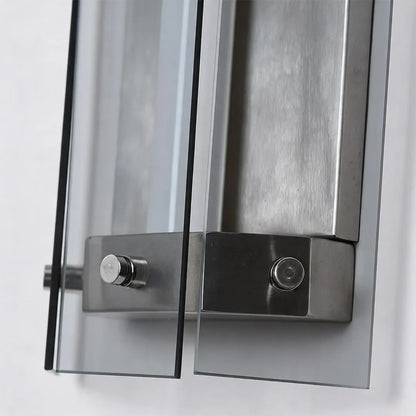 Silver Outdoor Wall Lights Modern Waterproof Glass LED Light - view 7