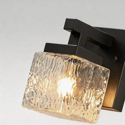 Square Glass Wall Sconce Modern Outdoor Waterproof Light - view 7