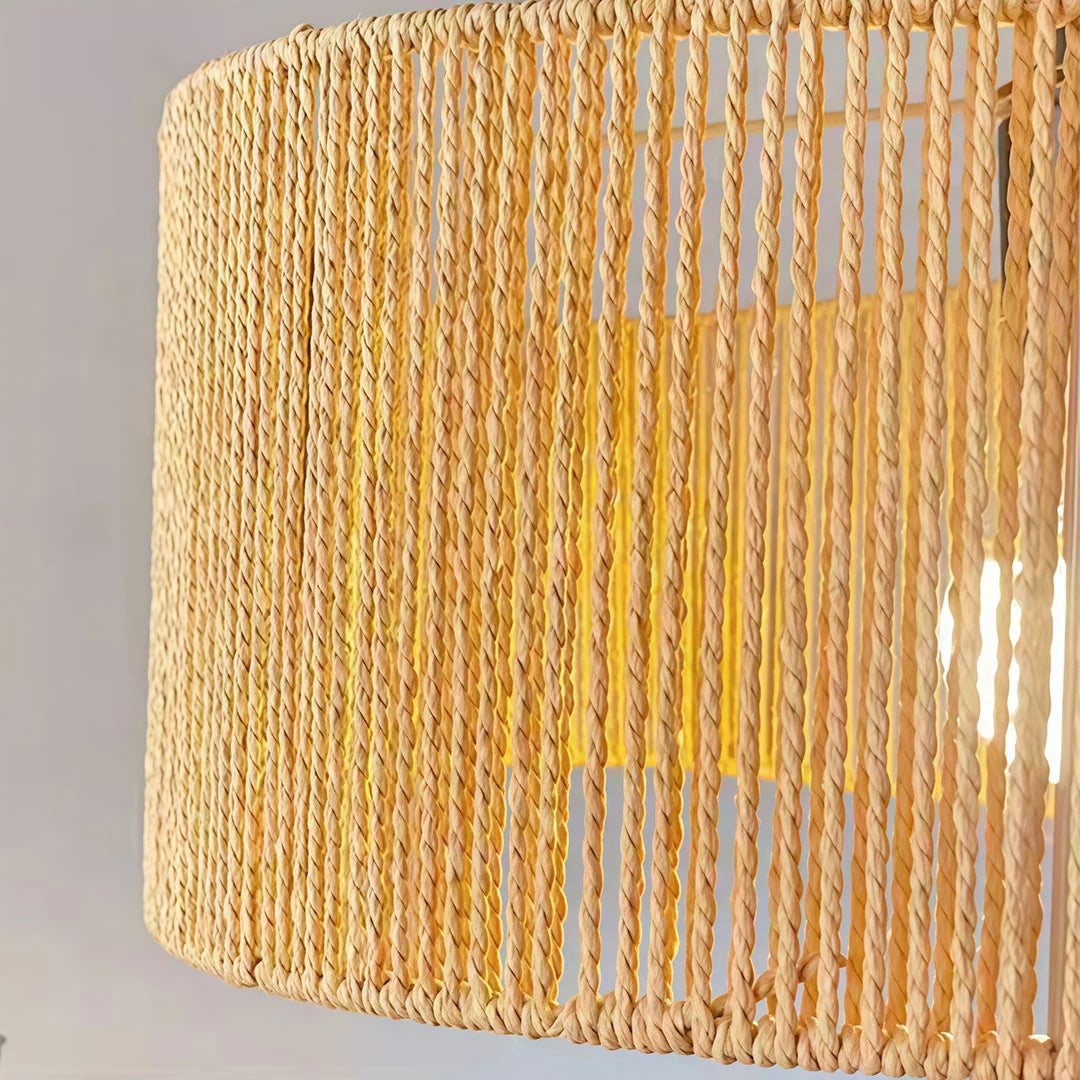 Rattan Woven Pendant Light Wabi-Sabi Rope Ceiling Light - view 5