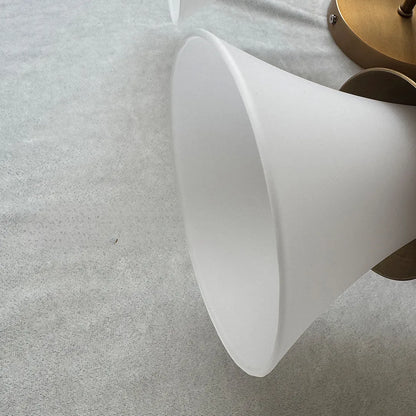 Retro Wall Sconce Vintage Brass Trumpet Glass Light - view 8