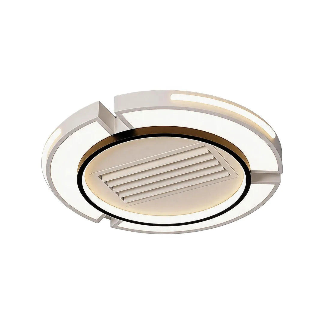 Bladeless Ceiling Fan with Lighting Modern Concealed-Blade LED Light - view 11