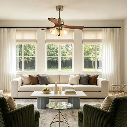 Ceiling Fan with LED Lighting Full Spectrum Variable Speed Light - view 4