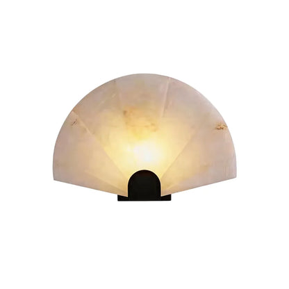 Scalloped Wall Sconce Vintage Marble Creative Bedside Lamp - view 7