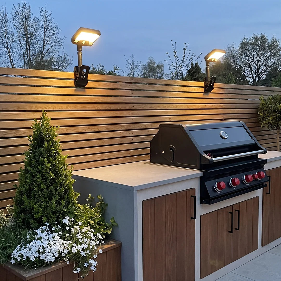 2 PCS Clip On Outdoor Solar Lights and USB Rechargeable Light - view 5