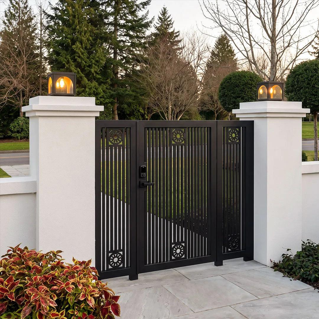 Solar Outdoor Pillar Lights Modern E27 Courtyard Lights - view 3