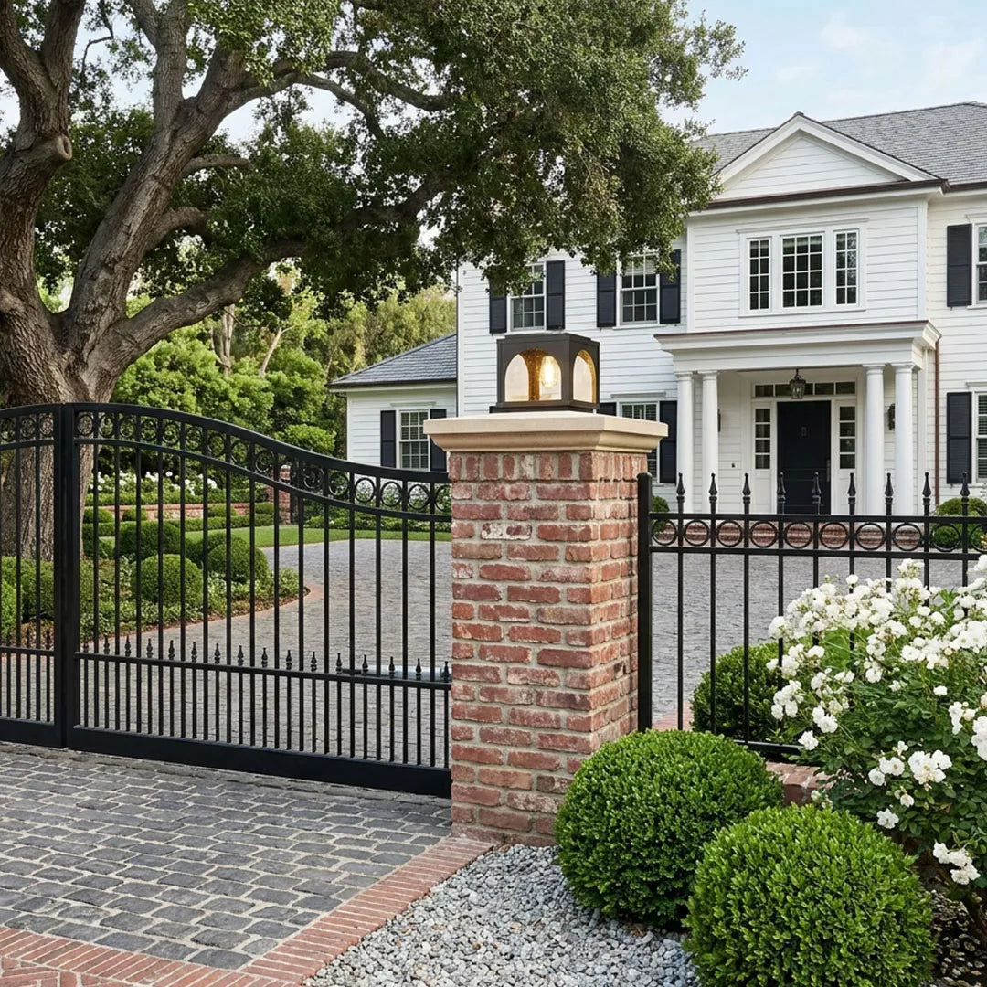 Solar Outdoor Pillar Lights Modern E27 Courtyard Lights - view 5