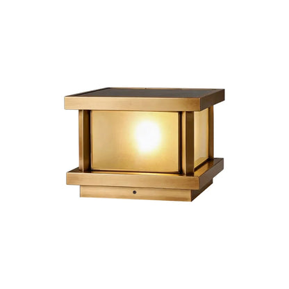 Outdoor Lights for Pillar Tops Modern Copper Waterproof Light - view 12