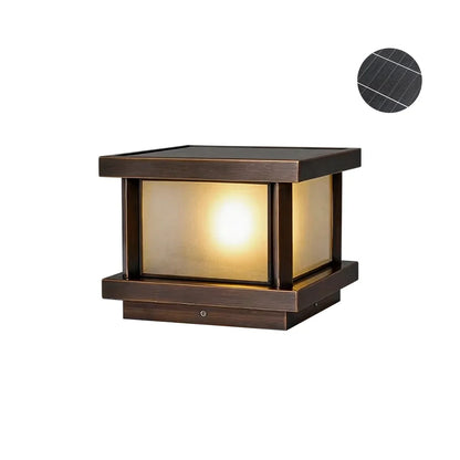 Outdoor Lights for Pillar Tops Modern Copper Waterproof Light - view 13