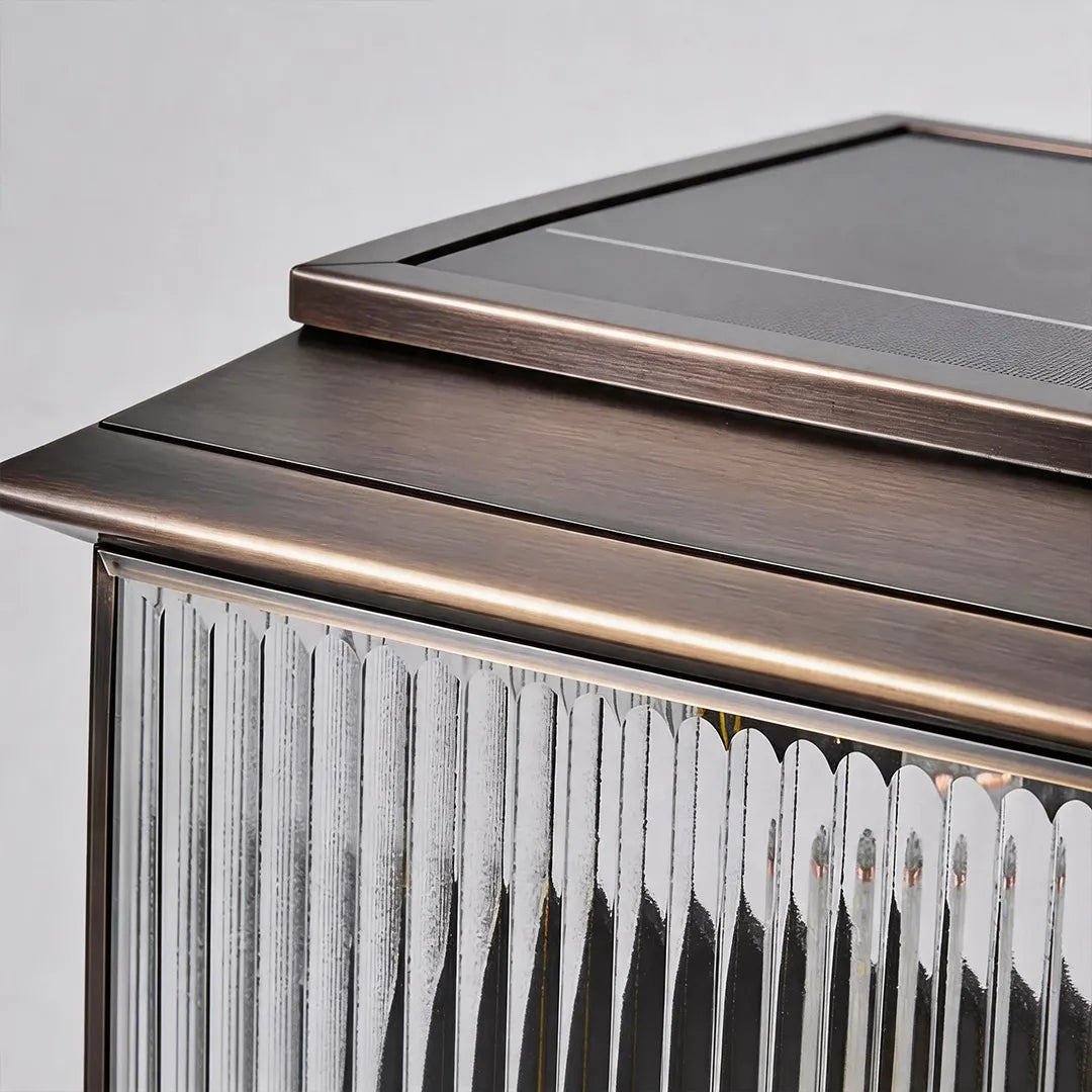 Pillar Top Light European Vintage Copper Outdoor Light - view 9