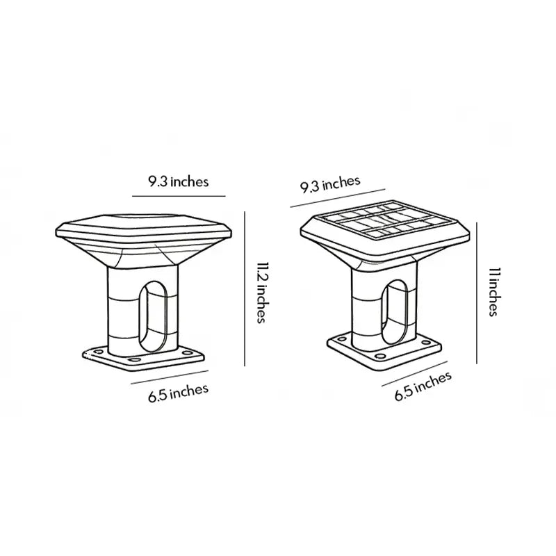 Gate Pillar Lights Modern Low-Profile Outdoor Light - view 13