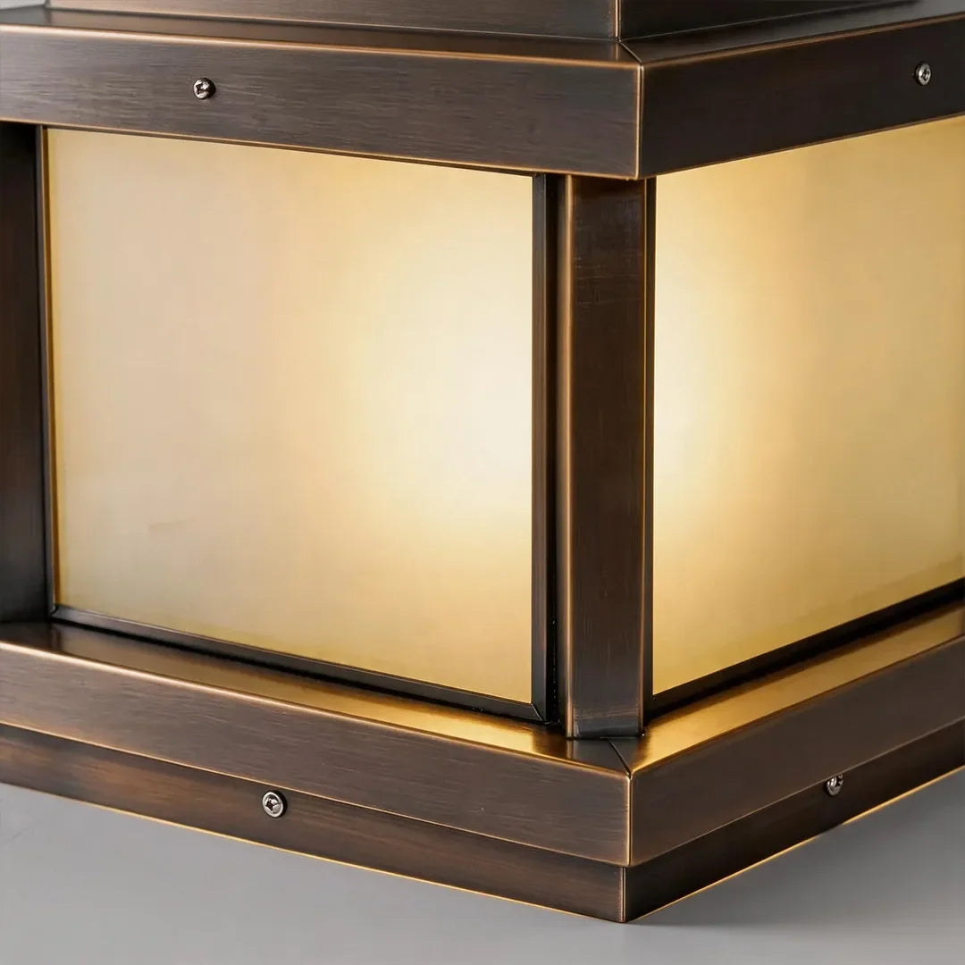 Outdoor Lights for Pillar Tops Modern Copper Waterproof Light - view 8