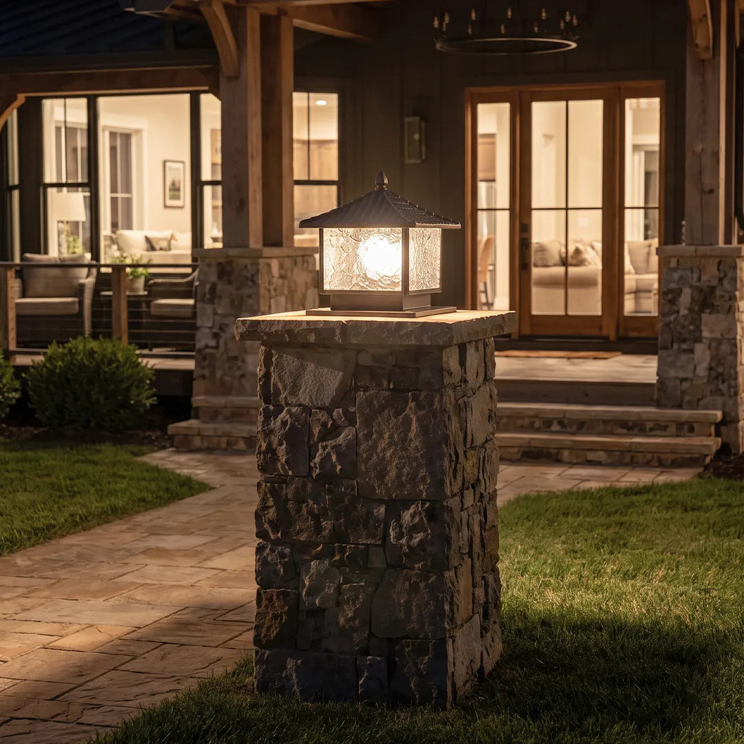 Landscape Pillar Lighting Vintage Roofline Outdoor Light - view 4