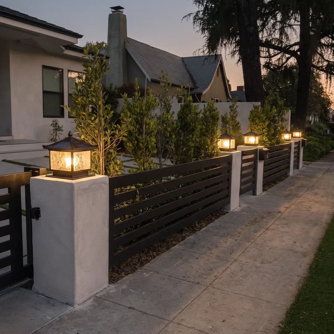 Landscape Pillar Lighting Vintage Roofline Outdoor Light - view 5