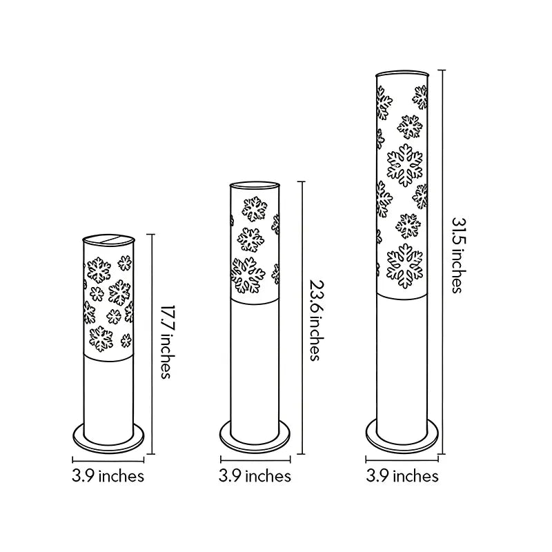 Bollard Solar Pathway Lights Modern Outdoor Garden Lawn Light - view 12