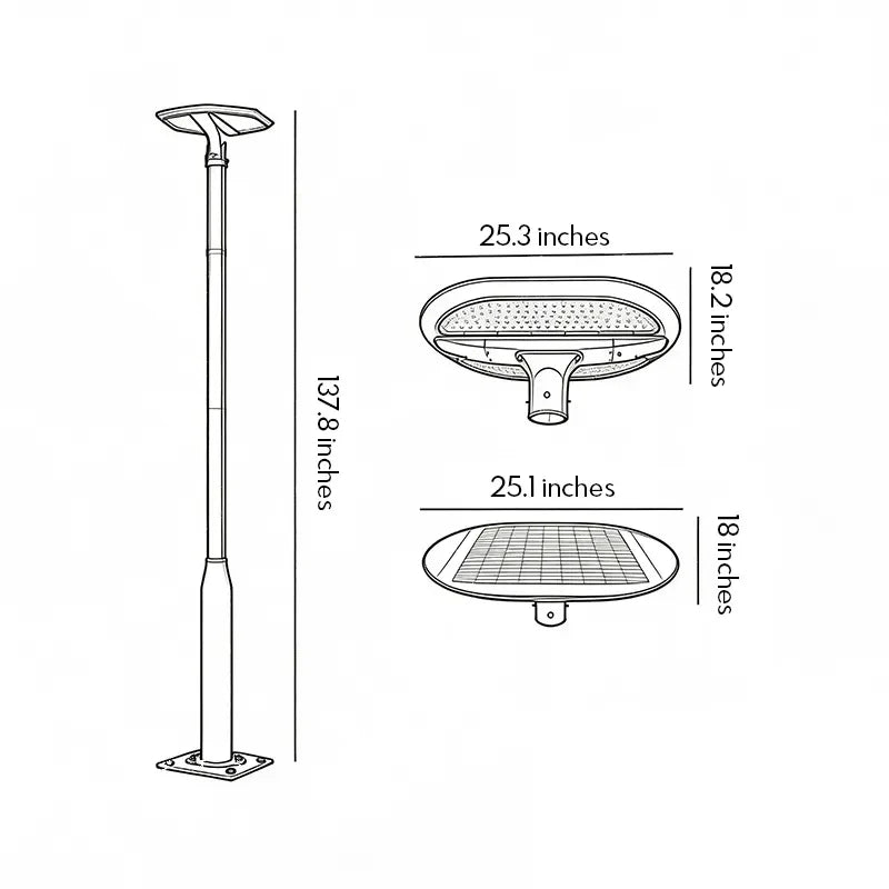Driveway Lamp Post Lights Modern Outdoor Garden Street Light - view 14