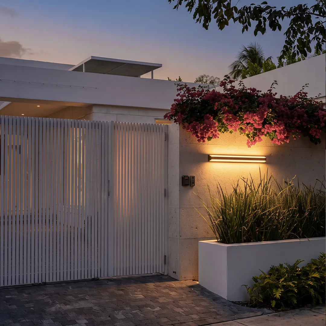 Modern Outdoor Sconce LED Architectural Slim Linear Light - view 2