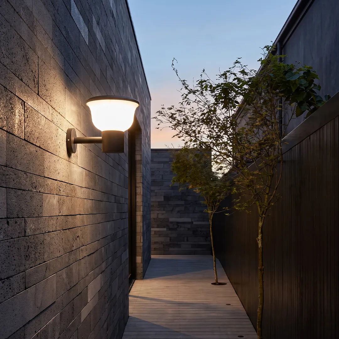Modern Outdoor Wall Lights Rounded Cup-Shaped Light - view 5