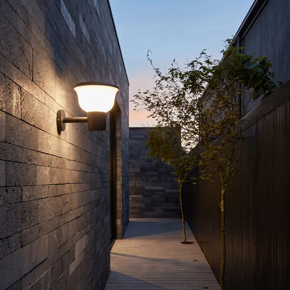 Modern Outdoor Wall Lights Rounded Cup-Shaped Light - view 5