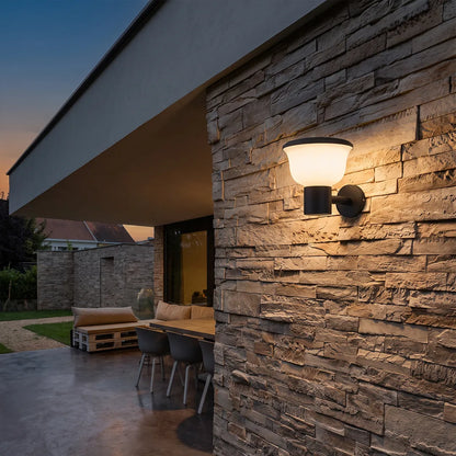Modern Outdoor Wall Lights Rounded Cup-Shaped Light