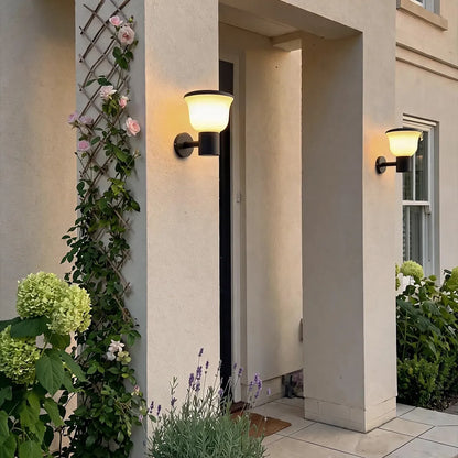 Modern Outdoor Wall Lights Rounded Cup-Shaped Light - view 3