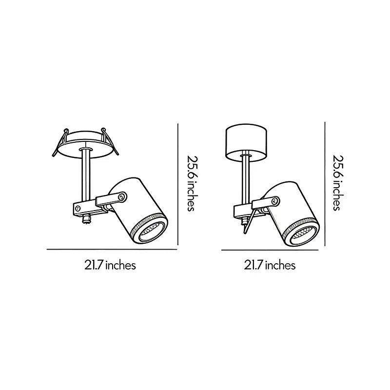 Spotlight Ceiling Light Bauhaus Adjustable Rod LED Light - view 11