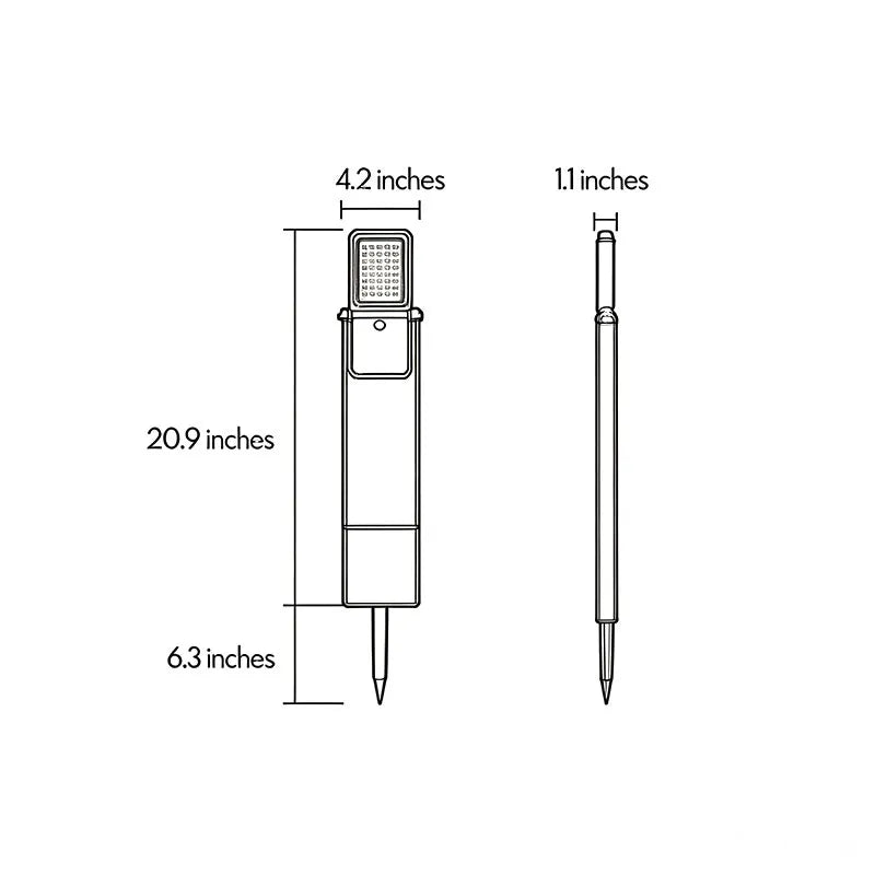 2 PCS Solar Stake Light Dusk-to-Dawn Outdoor Ground Light - view 10