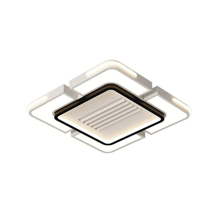 Bladeless Ceiling Fan with Lighting Modern Concealed-Blade LED Light - view 9
