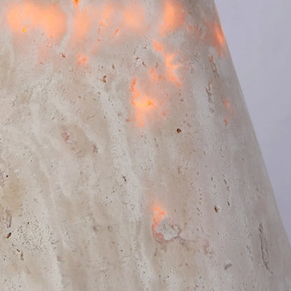 Down Light Wall Sconce Wabi-Sabi Travertine and Wood Light - view 6