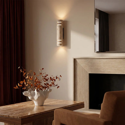 Stone Wall Light Natural Yellow Travertine Outdoor LED Light - view 3