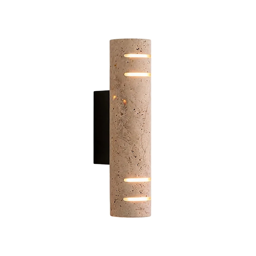 Stone Wall Light Natural Yellow Travertine Outdoor LED Light - view 8