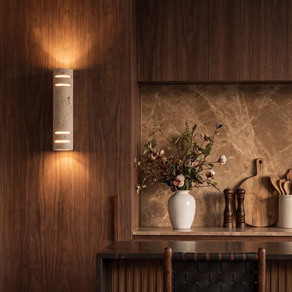 Stone Wall Light Natural Yellow Travertine Outdoor LED Light - view 4
